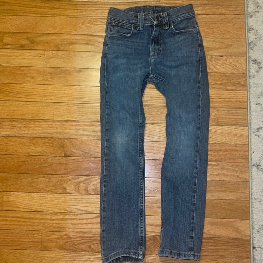Kids 10 Slim adjustable waist jeans with front and back pockets.
